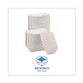 Food Trays, Containers, and Lids | Boardwalk BWK30LAG250 2.5 lbs. Capacity Paper Food Baskets - Red/White (500/Carton) image number 6