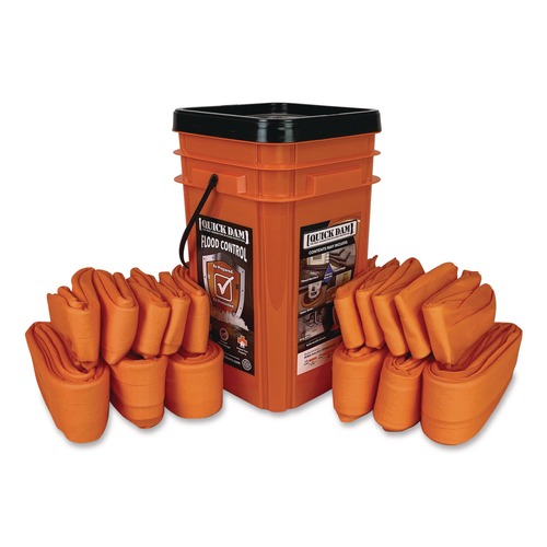 Safety Equipment | Quick Dam WUGGCO Indoor Bucket Kit, (1) Bucket, (10) 4 ft Water Dams, (6) 10 ft Water Dams image number 0
