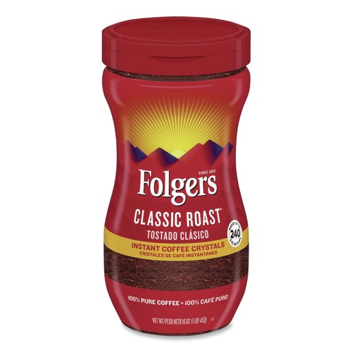 Folgers 2550006922 16 oz Instant Coffee - Classic Roast