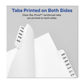 Office Jansan | Avery 01052 11 x 8.5 Avery Style Preprinted Legal Exhibit Side 10-Tab Index Dividers - White (25/Pack) image number 3
