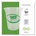  | Eco-Products EP-CC16-GSPK 16 oz. GreenStripe Renewable and Compostable Cold Cups - Clear (50/Pack) image number 7