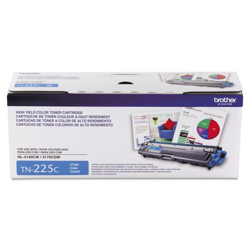 Office Jansan | Brother TN225C 2200 Page-Yield TN225C High-Yield Toner - Cyan image number 0