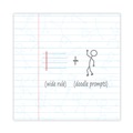 Notebooks & Pads | Roaring Spring 11101 10.75 in. x 8.75 in. 50-Sheets 1-Subject Wide/Legal Rule DoodleWrite Notebooks - White Cover (24/Carton) image number 3