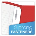 Office Jansan | Oxford 57711 11 in. x 8.5 in. 0.5 in. Capacity Twin-Pocket Folders with 3 Fasteners - Red (25/Box) image number 3