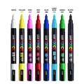Permanent Markers | uni-ball PC3M8C Fine Bullet Tip Water-Based Paint Markers - Assorted Colors (8/Pack) image number 4