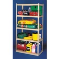 Office Filing Cabinets & Shelves | Tennsco LSS-361872 Stur-D-Stor 36.5 in. W x 18.5 in. D x 72 in. H Five-Shelf Shelving - Sand image number 4