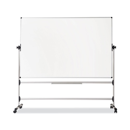  | MasterVision RQR0221 Earth Series 48 in. x 36 in. Non-Magnetic Steel Frame Reversible Mobile Easel Whiteboard image number 0