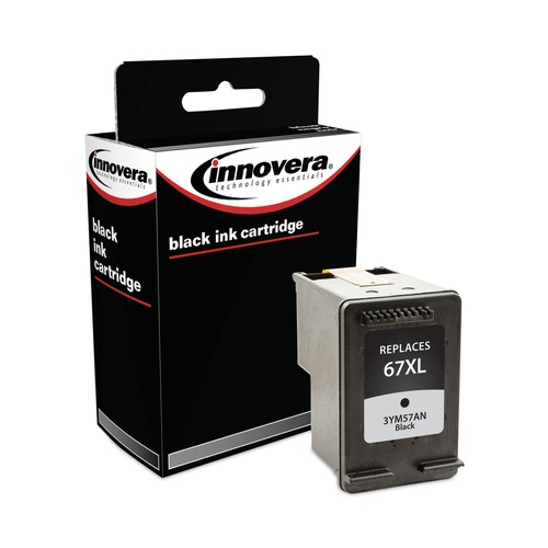 Bulk Savings Pricing 3 | Innovera IVR3YM57AN Remanufactured 240 Page-Yield Ink Replacement for 67XL (3YM57AN) - Black image number 0
