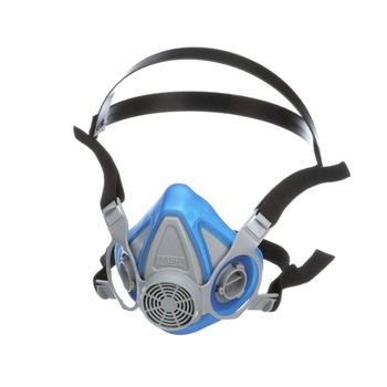 MSA Advantage 200 LS Respirator with 2-Piece Neckstrap - Medium, Blue