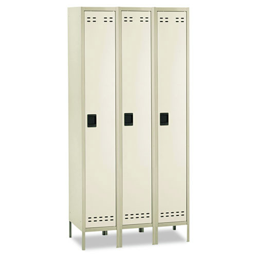  | Safco 5525TN 1-Tier 3-Column 36 in. x 18 in. x 78 in. Locker - 2-Tone Tan image number 0