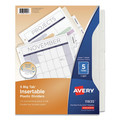  | Avery 11835 11 in. x 8.5 in. 5-Tab Insertable Big Tab Plastic Dividers (1-Set) image number 0