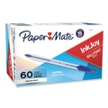 Pens | Paper Mate 2014534 Medium 1 mm InkJoy 50ST Stick Ballpoint Pen - Blue Ink/Clear Barrel (60/Pack) image number 3
