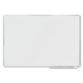 Office & Office Supplies | MasterVision MA2794830 72 in. x 48 in. Ruled Magnetic Dry Erase Planning Board - White Lacquered Steel Surface, Silver Aluminum Frame image number 0