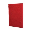 Cleaning Cloths | Boardwalk 7100115809 20 in. x 14 in. Buffing Floor Pads - Red (10/Carton) image number 1