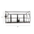 Customer Appreciation Sale - Save up to $60 off | Boardwalk 710058-EA 24 in. W x 10 in. D x 12 in. H 1-Shelf Locking Rack for 3 Liter PDC Cleaner Bottles - Black image number 1