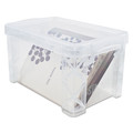 Office Jansan | Advantus 40307 6.25 x 3.88 x 3.5 Super Stacker Plastic Storage Boxes - Clear image number 1