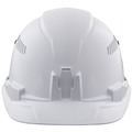 Hard Hats | Klein Tools 60105 Self-Wicking Odor-Resistant Vented Hard Hat - White image number 4