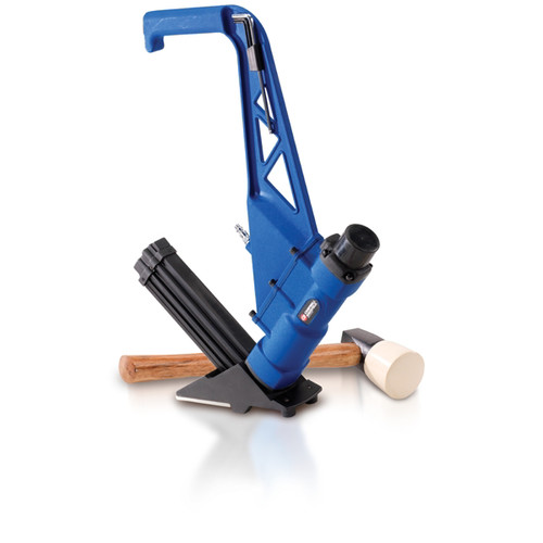 Air Flooring Nailers | Campbell Hausfeld CHN50399 2-in-1 Flooring Nailer and Stapler Kit image number 0