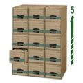  | Bankers Box 1231101 14 in. x 25.5 in. x 11.5 in. STOR/DRAWER STEEL PLUS Letter Storage Drawers - Kraft/Green (6/Carton) image number 1