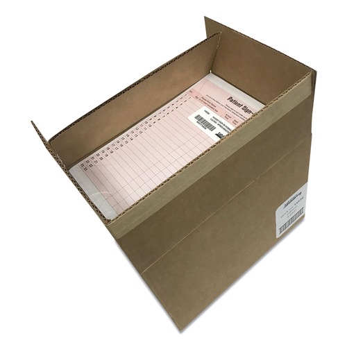 Labels | Tabbies 14530 8.5 in. x 11.63 in. 2-Part Carbon Patient Sign-In Label Forms - Salmon Sheets (125/Pack) image number 0