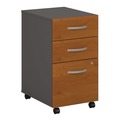  | Bush WC72453SU Series C 3-Drawers Box/Box/File Legal/Letter/A4/A5 15.75 in. x 20.25 in. x 27.88 in. Mobile Left/Right Pedestal File - Cherry/Gray image number 1