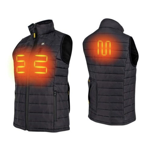 Heated Jackets | Dewalt DCHV094D1-XL Women's Lightweight Puffer Heated Vest Kit - X-Large, Black image number 0