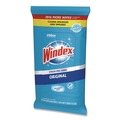 Cleaning Cloths | Windex 00019800002961 7 in. x 8 in. Cloth Glass and Surface Wet Wipe - Unscented White image number 2