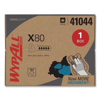 WypAll 11.1 in. x 16.8 in. BRAG Box HYDROKNIT X80 Cloths - White (160/Carton)