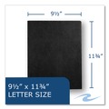 File Folders | Roaring Spring 54120 Accommodates (100) 11 in. x 8.5 in. Sheets Pocket Folder with Prongs - Black (250/Carton) image number 5