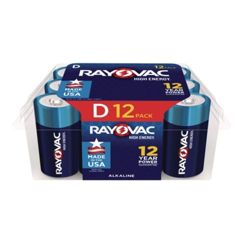 Rayovac Alkaline D Batteries (12/Pack)