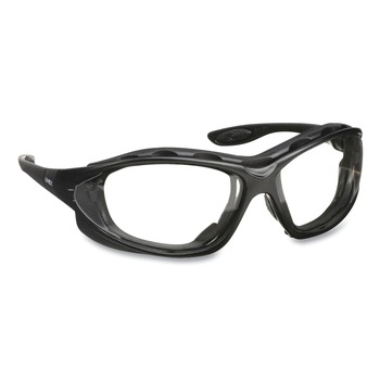 Honeywell Uvex Polycarbonate Seismic Sealed Eyewear - Black Frame Clear Lens