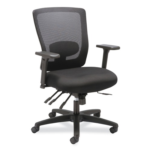  | Alera ALENV42B14 Envy Series 16.88 in. to 21.5 in. Seat Height Mesh Mid-Back Swivel/Tilt Chair - Black image number 0