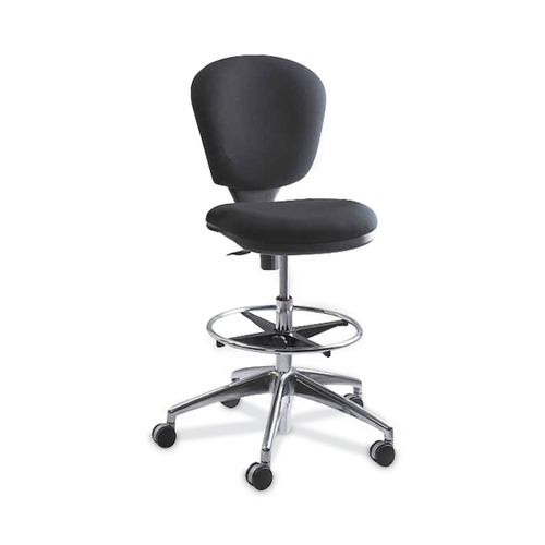  | Safco 3442BL Metro Collection Extended Height Swivel Tilt Chair - Black Fabric image number 0