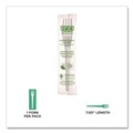 Cutlery | Eco-Products EP-S017-W Plantware Individually Wrapped CPLA Cutlery Fork - White (1000/Carton) image number 7