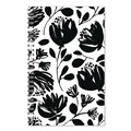 Notebooks & Pads | House of Doolittle 2121-49 Recycled Non-Dated Monthly/Weekly Black and White Floral Planner - Black/White Cover image number 3