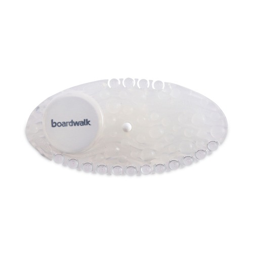 Odor Control | Boardwalk CURVP010I060M17AAS8100 Solid Curve Air Freshener - Mango Fragrance, Clear (10/Box, 6 Boxes/Carton) image number 0