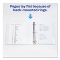 Mothers Day Sale! Save an Extra 10% off your order | Avery 17576 11 in. x 8.5 in. 1.5 in. Capacity 3-Rings Durable View Binder with DuraHinge and Slant Rings - White (4/Pack) image number 8