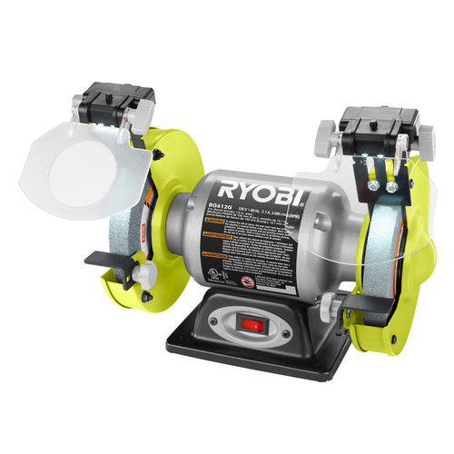 Factory Reconditioned Ryobi Zrbg612g 2 1 Amp 6 In Bench Grinder