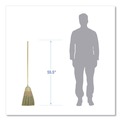 New Year New Savings! Save $25 off $150 | Boardwalk BWK926YEA Yucca/Corn Fiber Bristles 55.5 in. Overall Length Parlor Broom - Natural image number 3