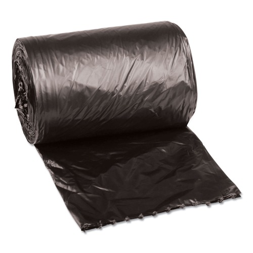Trash Bags | Boardwalk H3417RKKR01 17 in. x 17 in. 4 gal. 0.35 mil Low-Density Waste Can Liners - Black (1000/Carton) image number 0