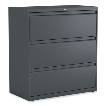 Alera 25491 36 in. x 18.63 in. x 40.25 in. 3 Legal/Letter/A4/A5 Size Lateral File Drawers - Charcoal