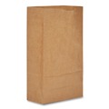 Office Jansan | Ross & Wallace Paper Products 100306500PK/BL 5.88 in. x 3.63 in. x 11 in. #6 Size Grocery Paper Bags - Kraft (500/Bundle) image number 2