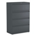  | Alera 25495 36 in. x 18.63 in. x 52.5 in. 4 Legal/Letter/A4/A5 Size Lateral File Drawers - Charcoal image number 0