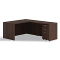 Office Desks & Workstations | Alera AENNZK-MP1518UF HRG 15 in. x 18 in. x 27 in. Seville Series 3-Drawer Legal File Mobile Pedestal - Mahogany image number 7