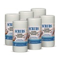 Hand Wipes | SCRUBS 90985 1 Ply 6 in. x 8 in. Unscented Hand Sanitizer Wipes - Blue/White (6/Carton) image number 1