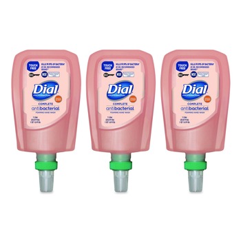 Dial Professional 1 L Antibacterial Defense Foaming Hand Wash Refill for FIT X2 Touch Free Dispenser - Original Scent (3/Carton)