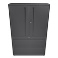  | HON H795LS.L.S Brigade 700 Series 42 in. x 18 in. x 64.25 in. Three-Shelf Enclosed Storage with Two File Drawers - Charcoal image number 1