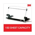 Desktop Organizers | 3M DH630 150 Sheet Capacity In-Line Adjustable Desktop Copyholder - Plastic (Black/Clear) image number 4