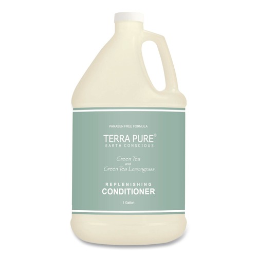Cleaning & Janitorial Supplies | Diversified Hospitality Solutions 002256EA Terra Pure 1-Gallon Bottle Conditioner - Green Tea and Lemongrass Scent image number 0