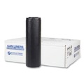 Trash Bags | Inteplast Group S404822K 45 gal. 22 microns 40 in. x 48 in. High-Density Interleaved Commercial Can Liners - Black (25 Bags/Roll, 6 Rolls/Carton) image number 0